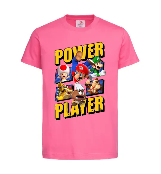 Детская футболка Power Player Ярко-розовый фото