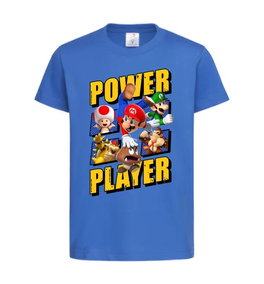 Детская футболка Power Player Ярко-синий фото
