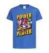Детская футболка Power Player Ярко-синий фото