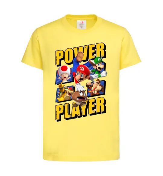 Детская футболка Power Player Лимонный фото