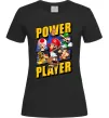 Жіноча футболка Power Player Чорний фото