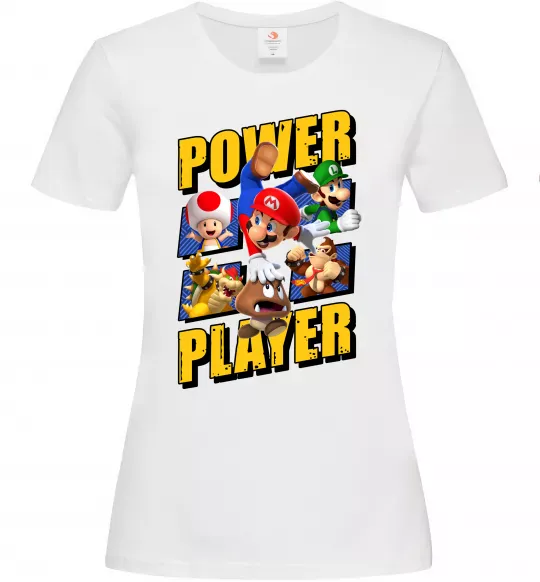 Жіноча футболка Power Player Білий фото