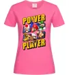 Жіноча футболка Power Player Яскраво-рожевий фото