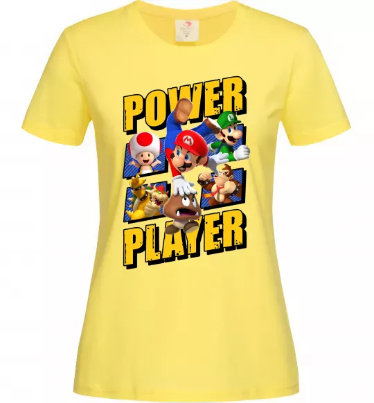 Жіноча футболка Power Player Лимонний фото