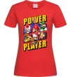 Жіноча футболка Power Player Червоний фото