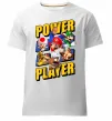 Чоловіча преміум футболка Power Player Білий Чоловіча преміум футболка Power Player Білий фото