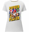 Женская премиум футболка Power Player Белый фото