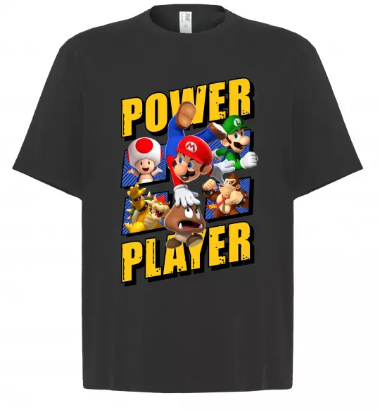 Футболка Оверсайз Power Player Черный фото