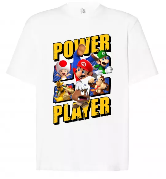 Футболка Оверсайз Power Player Белый фото