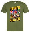 Чоловіча футболка Power Player Оливковий фото