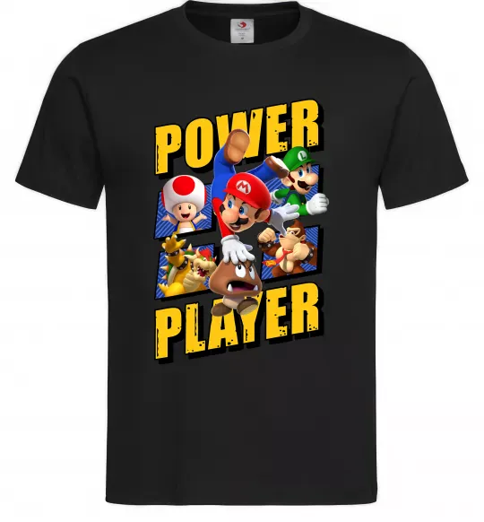 Чоловіча футболка Power Player Чорний фото