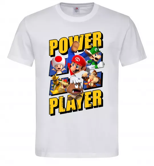 Чоловіча футболка Power Player Білий фото