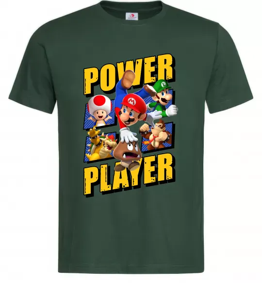 Чоловіча футболка Power Player Темно-зелений фото