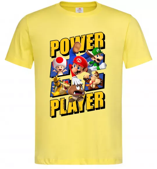 Чоловіча футболка Power Player Лимонний фото