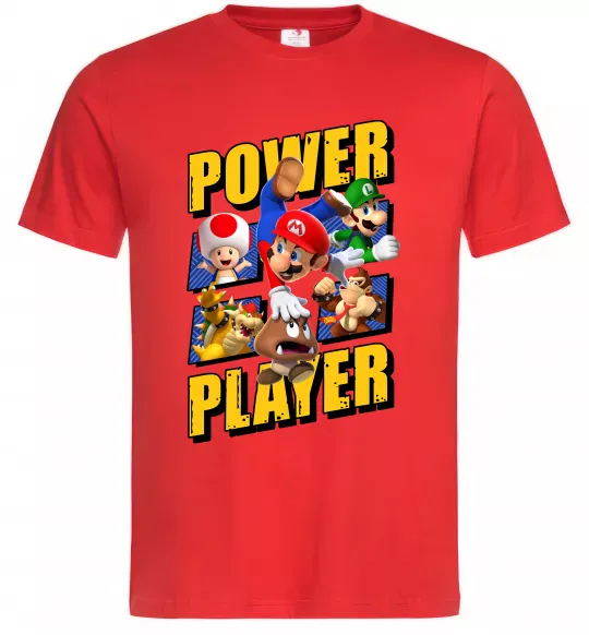 Чоловіча футболка Power Player Червоний фото