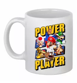 Чашка керамическая Power Player Белый фото