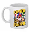 Чашка керамическая Power Player Белый фото