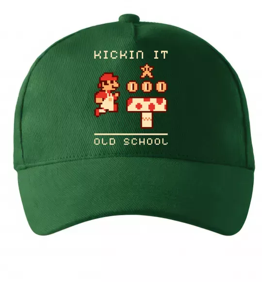 Кепка Kickin it oldschool Темно-зелений фото