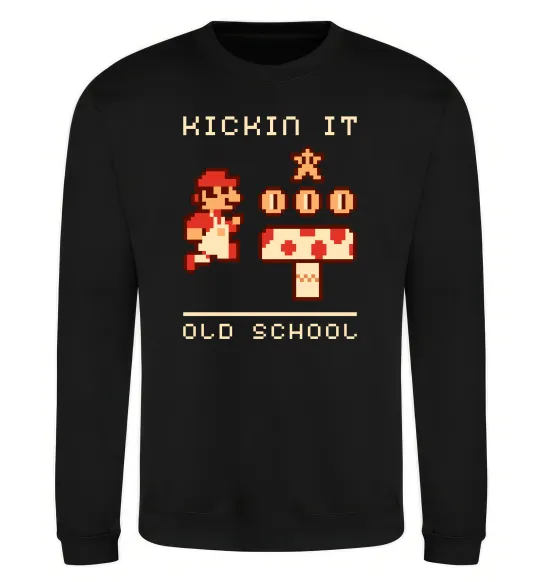 Свитшот Kickin it oldschool Черный фото
