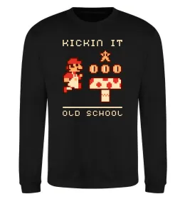 Світшот Kickin it oldschool Чорний фото