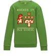 Детский Свитшот Kickin it oldschool Лаймовый фото