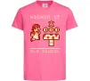 Детская футболка Kickin it oldschool Ярко-розовый фото