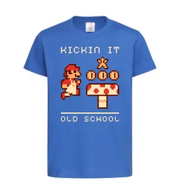 Детская футболка Kickin it oldschool Ярко-синий фото