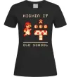 Жіноча футболка Kickin it oldschool Чорний фото