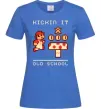 Жіноча футболка Kickin it oldschool Яскраво-синій фото