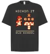 Футболка Оверсайз Kickin it oldschool Черный фото