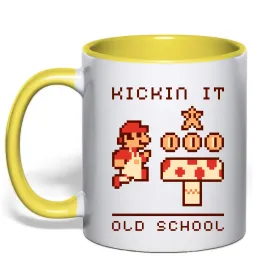 Чашка с цветной ручкой