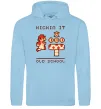 Женская толстовка (худи) Kickin it oldschool Голубой фото