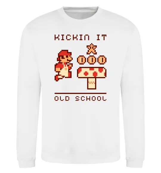Свитшот Kickin it oldschool Белый фото