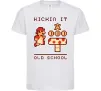 Детская футболка Kickin it oldschool Белый фото
