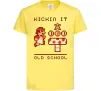 Детская футболка Kickin it oldschool Лимонный фото