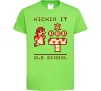 Детская футболка Kickin it oldschool Лаймовый фото