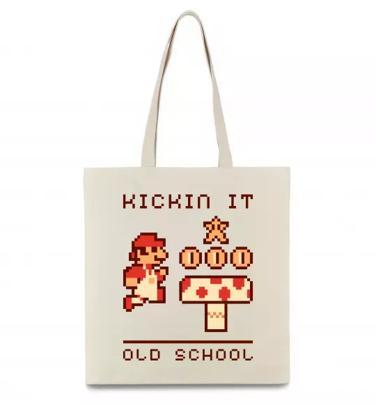 Эко-сумка Kickin it oldschool Бежевый фото