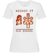 Жіноча футболка Kickin it oldschool Білий фото
