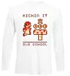 Лонгслів Kickin it oldschool Білий Лонгслів Kickin it oldschool Білий фото
