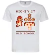 Мужская футболка Kickin it oldschool Белый фото