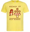 Мужская футболка Kickin it oldschool Лимонный фото