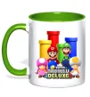 Чашка з кольоровою ручкою Mario Bros Deluxe Зелений фото