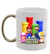 Чашка з кольоровою ручкою Mario Bros Deluxe Золото фото