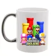 Чашка з кольоровою ручкою Mario Bros Deluxe Срібло фото