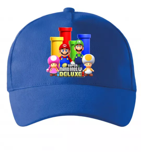 Кепка Mario Bros Deluxe Ярко-синий фото