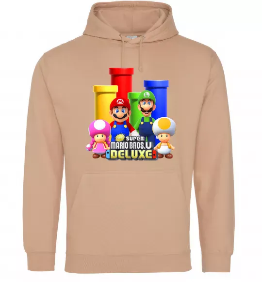 Женская толстовка (худи) Mario Bros Deluxe Песочный фото