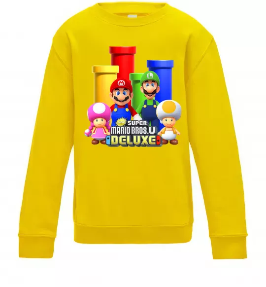 Дитячий світшот Mario Bros Deluxe Сонячно жовтий фото
