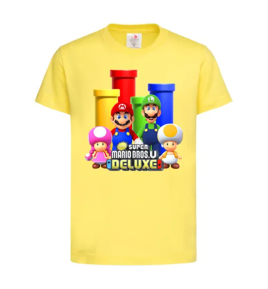 Дитяча футболка Mario Bros Deluxe Лимонний фото