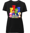 Женская премиум футболка Mario Bros Deluxe Черный фото