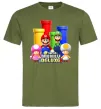 Мужская футболка Mario Bros Deluxe Оливковый фото